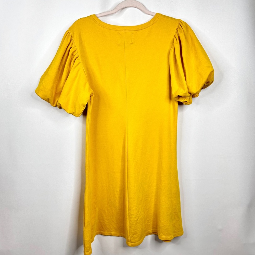 Anthropologie Saturday Sunday Sunny Day Puff Sleeve Tunic Dress Medium - Picture 4 of 15
